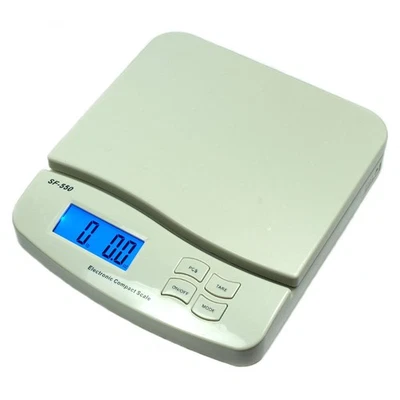 66LB x 0.1OZ Digital Postal Scale Shipping Weight Postage Kitchen Counting White - Image 1 of 4