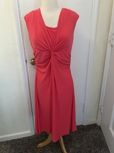Chaps Kleid - Größe L - koralle orange - Stretch - Bild 1 von 6