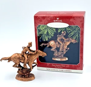 1998 Pony Express Rider #1 in Series The Old West Hallmark Keepsake Ornament - Picture 1 of 13
