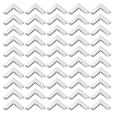 32mm Metal Book Corners, 60pcs Photo Corners Book Corners Protector,Silver Tone Foto 1 de 4