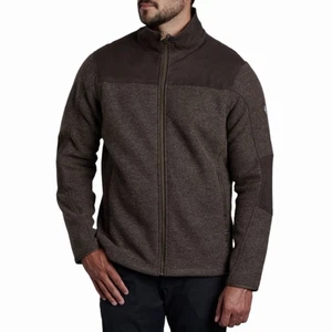 Kuhl Maraudr Jacket Men's Size M Medium Full Zip Fleece Espresso Brown 3189 NEW - Picture 1 of 4
