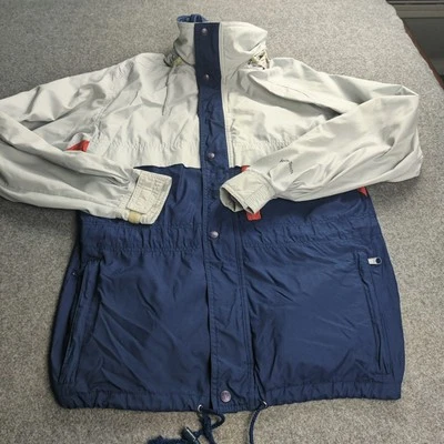 Cortavientos Helly Hansen Vintage Hombres Pequeño Bloque de Color Retro Años 90 Capucha Foto 1 de 4