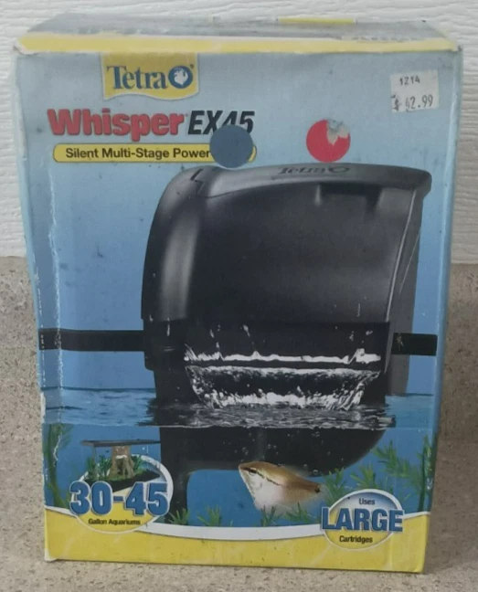 Tetra Wisper EX45 Silent Multi-Stage Power Filter For Large Cartridges 30-45 Gal - Image 1 of 4