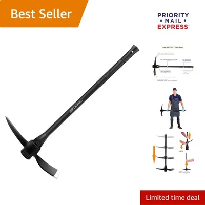 "Estera de desmalezado de doble propósito con mango de 36"" - perfecta para aflojar el suelo y más" Foto 1 de 4