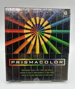 Vintage Prismacolor Professional Art 48 Soft Lead Colored Pencils Set New SEALED - Picture 1 of 5