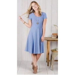 Matilda Jane Periwinkle Adventure Begins Exploration Fit N Flare Dress XL NEW - Picture 1 of 17
