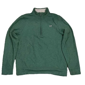 Vineyard Vines Green Quarter Zip Pullover, Youth Size Medium - Picture 1 of 4