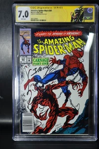 Amazing Spiderman, First Carnage Firmado Mark Bagley, #361 4/92 CGC 7.0 - Imagen 1 de 4