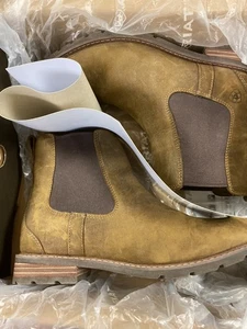 Ariat Wexford wasserdichte Damengröße 10 braune Leder-Chelsea-Boots neu im Karton - Bild 1 von 12