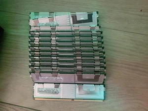 Lot of 12 Samsung 512MB PC2-5300F DDR2 RAM Server Memory M395T6553EZ4 - Picture 1 of 2