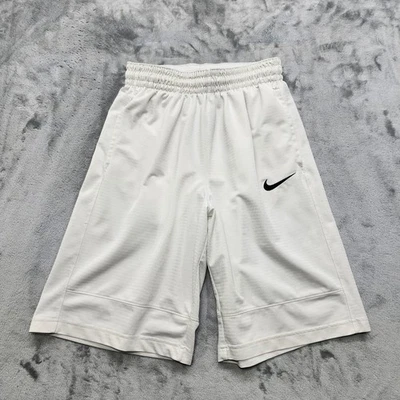 Pantalones Cortos Nike Para Hombre S Blanco Negro Logo Swoosh Icono Dri-FIT 11" Baloncesto Entrenamiento Foto 1 de 4