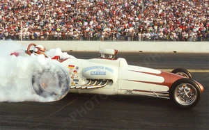 HUSTLER 1 ART CHRISMAN DRAGSTER PHOTO NHRA DRAG RACING POMONA WINTER 1991 - Picture 1 of 1