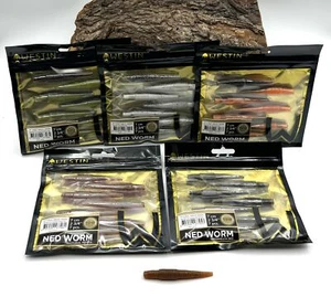 Westin Ned Worm 7cm 3g 8 Farben TPR Wurm Elastisch Schwimmend 7 Stück Lockstoff - Picture 1 of 9