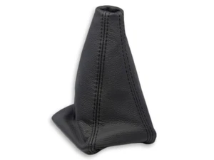 FOR HYUNDAI GETZ 2002-2005 GEAR SHIFT BOOT GAITER GENUINE LEATHER STITCH BLACK - Picture 1 of 5