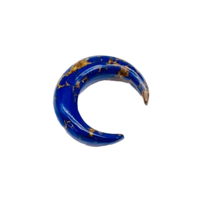 Piercing corporal de lapislázuli tribal tabique media luna herradura pinza 2 mm - 12 mm Foto 1 de 4