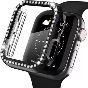 Apple Watch Series SE 7 6 5 Diamond Bling Protector Case Full Cover with Screen - Picture 1 of 14