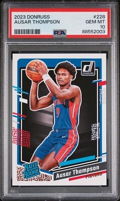 Ausar Thompson 2023-24 Panini Donruss Rated Rookie RC PSA 10 POP 6! 🔥🔥🔥 - Image 1 of 2