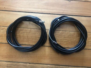 "Nuevo par (2) cables y carcasa para engranajes de bicicleta • negro • extremos dobles • 72"" x 79"" - Imagen 1 de 4