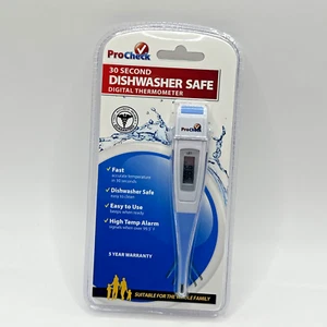 Procheck Digital Thermometer 30 Second Flexible Dishwasher Safe Easy Use 1 ct - Picture 1 of 4