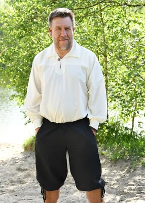 Battle-Merchant Knickerbocker Jonte schwarz Mittelalter Wikinger LARP kurze Hose - Bild 1 von 4