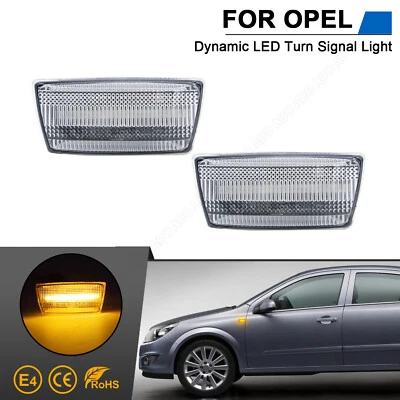 LED SEITENBLINKER BLINKER KLARGLAS FÜR OPEL ASTRA H INSIGNIA A ZAFIRA B Corsa D - Bild 1 von 4
