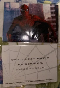 Spider-Man 2002 Film RARO PROMO Trading Card Set Tobey Maguire No Way Home - Foto 1 di 3