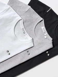 UNIQLO x ANYA HINDMARCH T2CLASSIC slub T-shirt 477507 New Japan - Picture 1 of 13