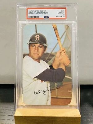 1971 TOPPS SUPER CARL YASTRZEMSKI #49 Red Sox PSA 8 NM-MT Just Graded - Image 1 of 2