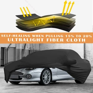 For Aston Martin DB7 9 11 Indoor Black Dustproof Stain Stretch Full Car Cover - Picture 1 of 10