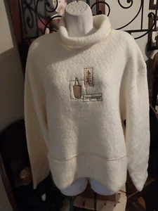 Suéter Longaberger Homestead Pullover de lana suave para mujer XXL bordado - Imagen 1 de 7