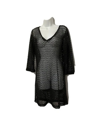 Vestido de playa para mujer color negro, cover de bikini, talla M. Foto 1 de 4