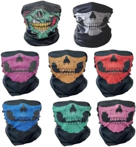 Set of 8 Face Masks Unisex Reusable Cloth Neck Gaiter Face Mask Sleeve Sport - Picture 1 of 9