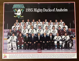 Anaheim Mighty Ducks 1995 Team Issued Hockey Photo Guy Hebert - Picture 1 of 1