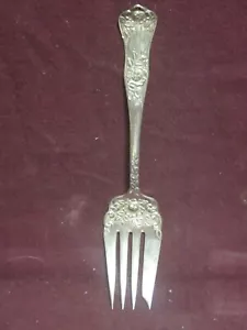 Royal plate Co  . Rosalie/Beauty Rose MEAT FORK 7 1/2"  no mono   - Picture 1 of 4