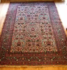 GRAND TAPIS KASHMIR (?). 230X345CM. NOUÉ À LA MAIN. INDE. DÉBUT DU XXE SIÈCLE - Picture 1 of 1