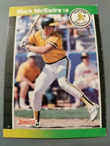 RARE 1989 DONRUSS MARK MCGWIRE BASEBALL ERROR CARD #95 no dot after inc  - Picture 1 of 2