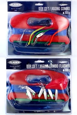 2 Jigging Combos Mackerel Cod Pollack Trolling Hand Line  Flasher Spoon Mac 300g Foto 1 de 4