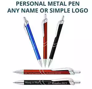 Custom Engraved Quality Metal Pen Wedding Favour Gift - Picture 1 of 6