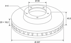 Coppia Dischi Freno Valeo per Veicoli Alfa Romeo Fiat Lancia Ventilato Anteriore - Foto 1 di 2