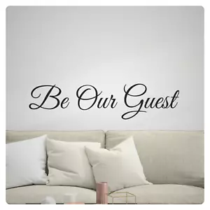 Be Our Guest Family Rental Dining Wall Decal Sticker Quote Home Vinyl Decor - Picture 1 of 6
