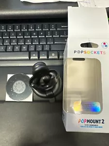 PopSockets PopMount Desk Car Dash & Windshield Mount - Black - Picture 1 of 13