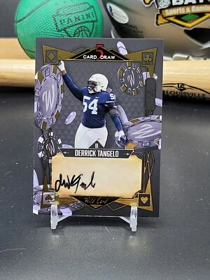 Derrick Tangelo 1/1 2022 Wild Card 5 Card Draw Black Falcons #5CDM-13 (CB) - Image 1 of 2