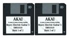 Akai S1000 / S5000 Set Of Two Floppy Disks Heavy Electric Guitar 1 Sn91010