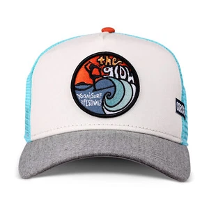 Coastal HFT Cap The Glow Offwhite Heather grey High Trucker Surf Kappe Mesh Hat - Picture 1 of 3