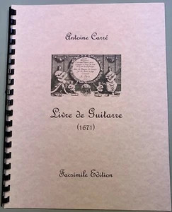 Livre De Guitar - Antoine Carre Lute - Picture 1 of 2