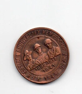 VETERANS OF FOREIGN WARS Vintage 1949 VFW 50th Anniversary Coin Token - Picture 1 of 2