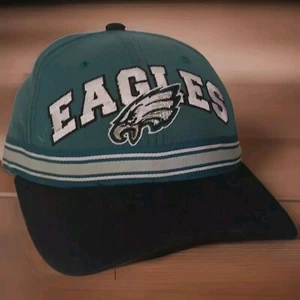 Vtg 90s Eagles NFL Hat Cap Starter Pro Line Banded Strap Back Hook Loop READ - Picture 1 of 12