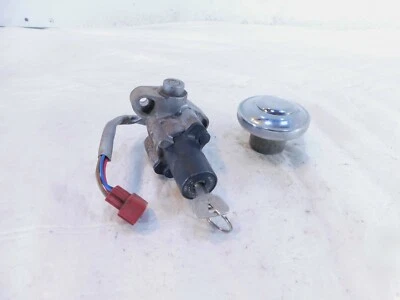Yamaha V-Star 650 XVS650 & 1100 Ignition Switch Steering Lock Gas Cap Set & Key - Image 1 of 4