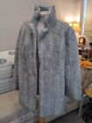 Astraka Vintage Grey Faux Fur Jacket Size 14