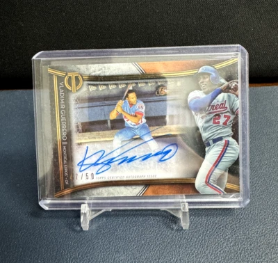 Vladimir Guerrero Sr. 2020 Topps Tribute Franchise Best Auto Shadow Box /49 - Image 1 of 2